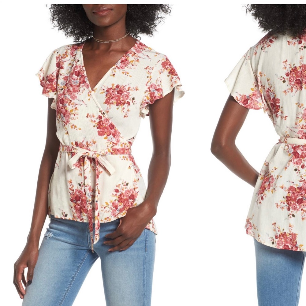 O’Neill Sarah Print Wrap Top